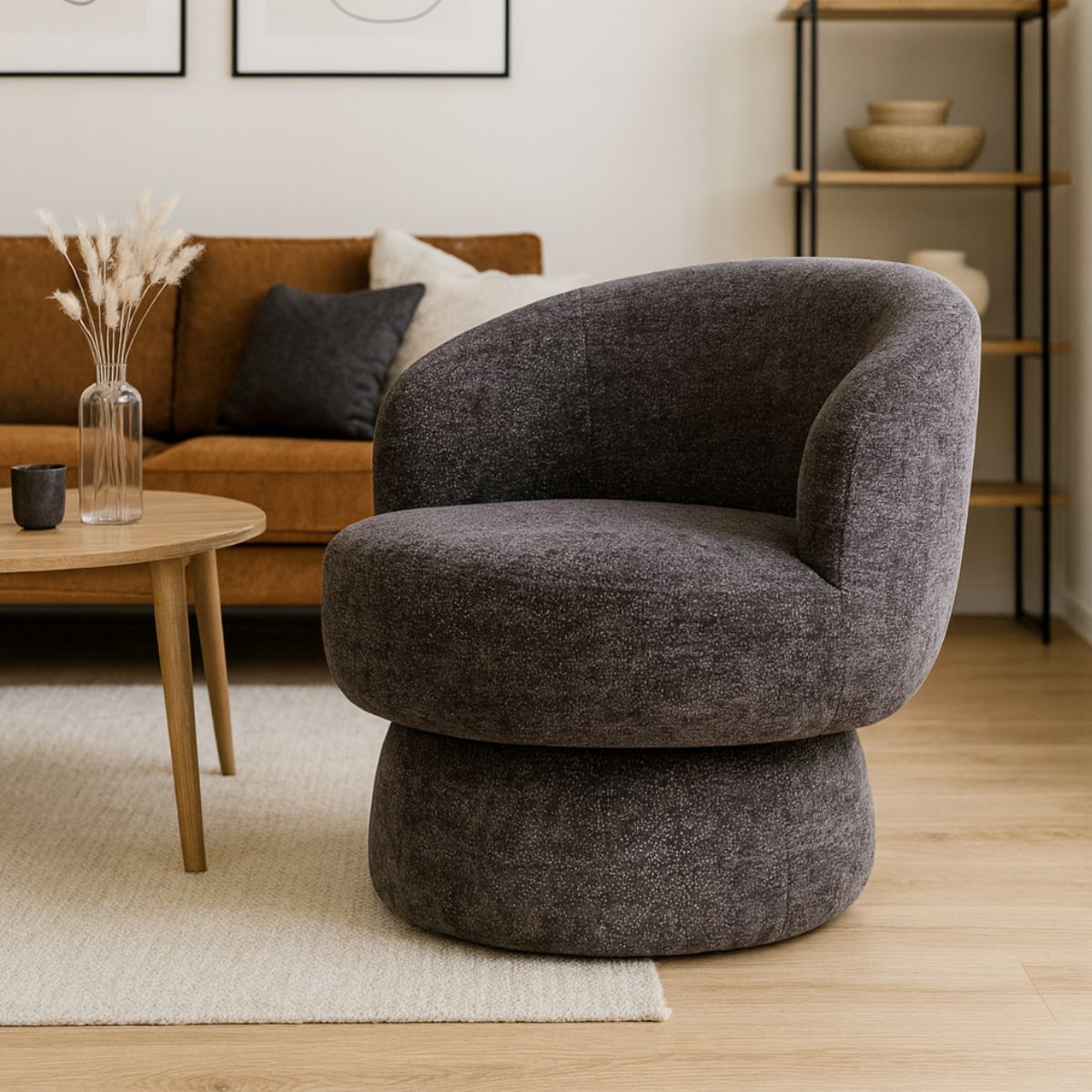 SI COSMO  Grey design Upholstered indoor armchair